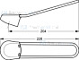 Venlo Loop handle 170mm, red/blue inserts-compl. Artikelnummer B9471AA