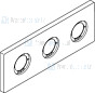 Ideal Standard Archimodule 3-Gats Rozet 100 X 266 Mm Artikelnummer A963732AA