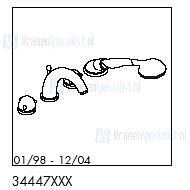 HansGrohe Onderdelen Axor Azzur 34447 (01/98 - 12/04)