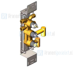 Vola Onderdelen Badthermostaat Type 6600 Inbouwthermostaat met 3-wegomstel Verticaal