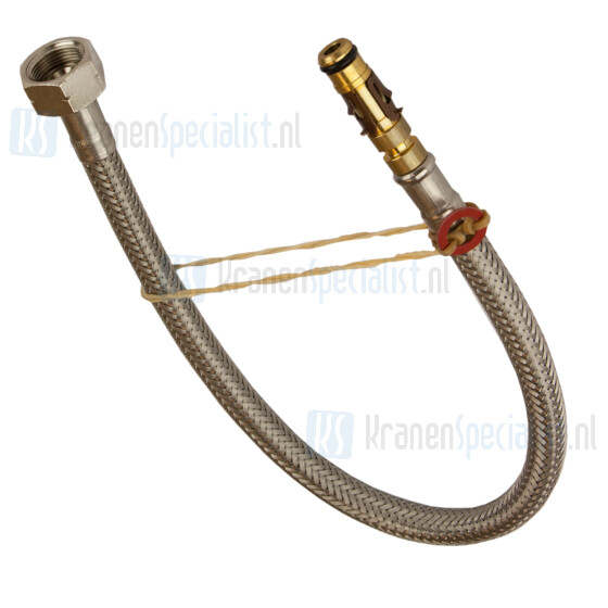Grohe Flexibele Slang M15/1 x Steekverbinding (met weerhaakjes) tbv div. wastafelkranen met uittrekbare kop