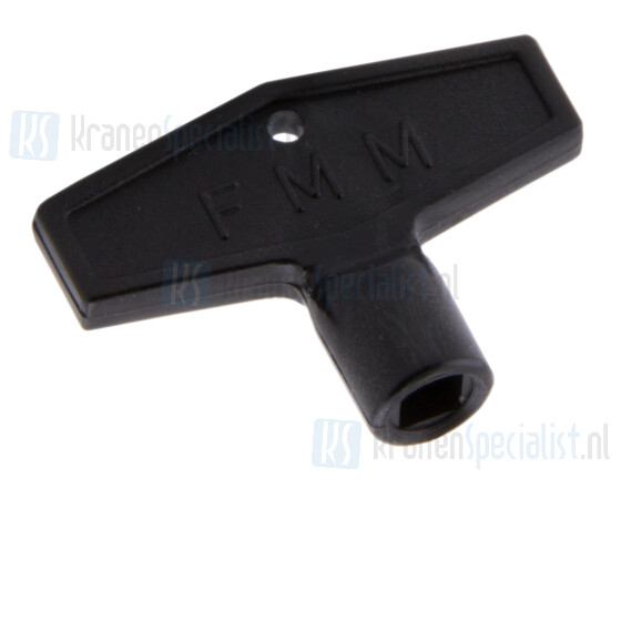 FM Mattsson Losse sleutel (7mm vierkant) voor buiten mengkraan zwart per stuk