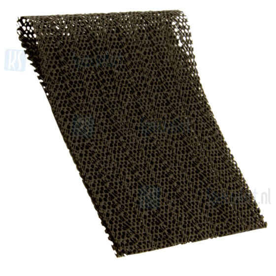 Gripmat / lap 300mm x 100mm zwart t.b.v. het handmatig losdraaien van verchroomde delen
