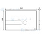 Oliver International iPlate bedieningspaneel mat-chroom met dubbele spoeling (dual flush)