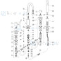 Jado Onderdelen Geometry (Borma series) A1 4-gats Badkraan F1263XX