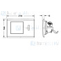 TECE planus wc-elektronica met infraroodsensor 230/12 V, RVS geborsteld