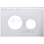 TECE loop frontplaat voor wc-bedieningsplaat  glas, wit