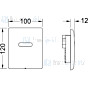 TECE planus urinoir elektronika op batterij 6 V, zijdewit mat