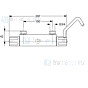 Ideal Standard Medical Therm Douchethermostaat Hoh 150Mm, Z/Kopp. Thermische Desinfectie & Haak