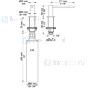 Vola Zeeppomp voor bladmontage (uitloop 117 mm) Chroom Artikelnummer T36L+16