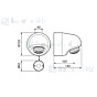 FM Mattsson Tronic Compact afbouwdeel hoofddouche met losse sensorbediening thermostatisch (batterij Voeding) chroom