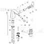 Jado onderdelen Jes 1-greeps bidetkraan met vaste uitloop (> 01/2012) H4494AA