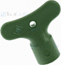 VSH Tapkraan Sleutel tbv vierkant spindeltje 6.5mm Groen Kunststof 049570.4
