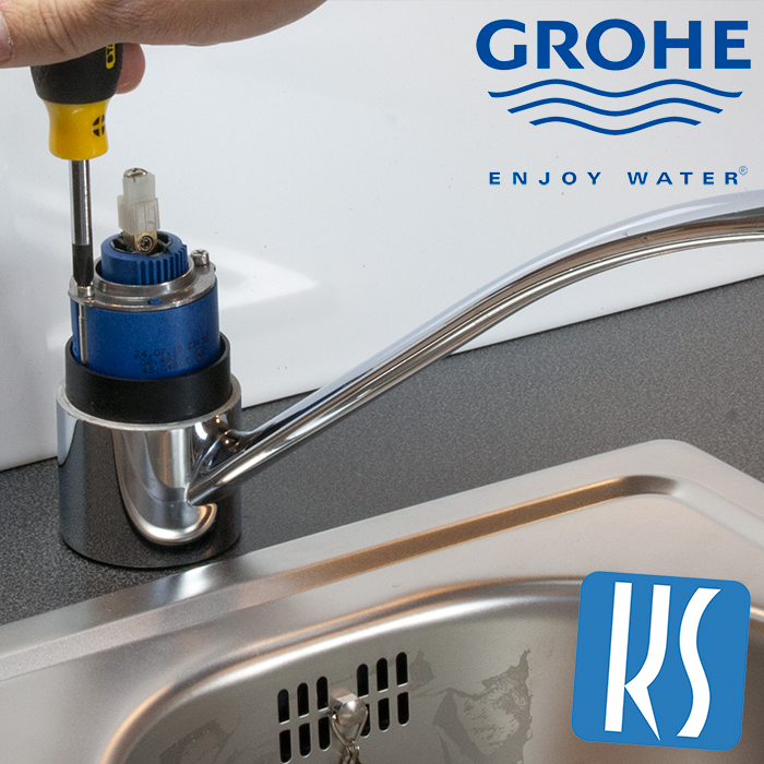 Grohe Kardoes keramisch 46 mm silkmove vervangen